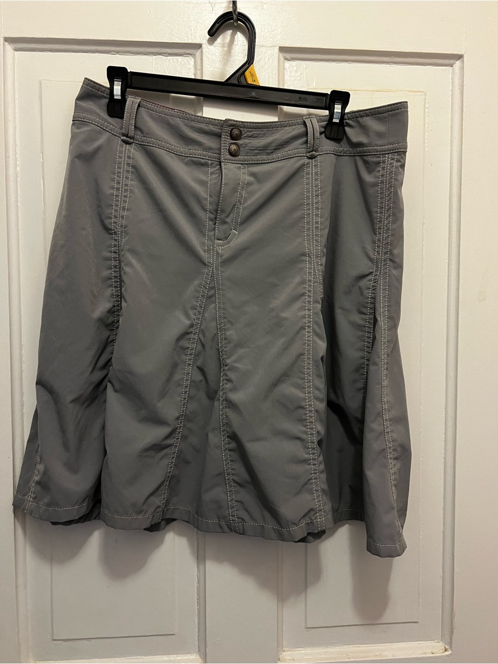 Athleta Plum Button-Front Skort
